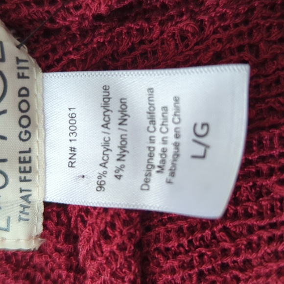 L*Space Topanga Sweater Knit Cover-Up XL - Picture 14 of 16